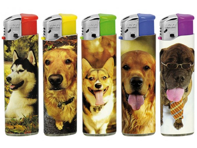 Plnitelný zapalovač ICQ Dogs (Vzor 01)