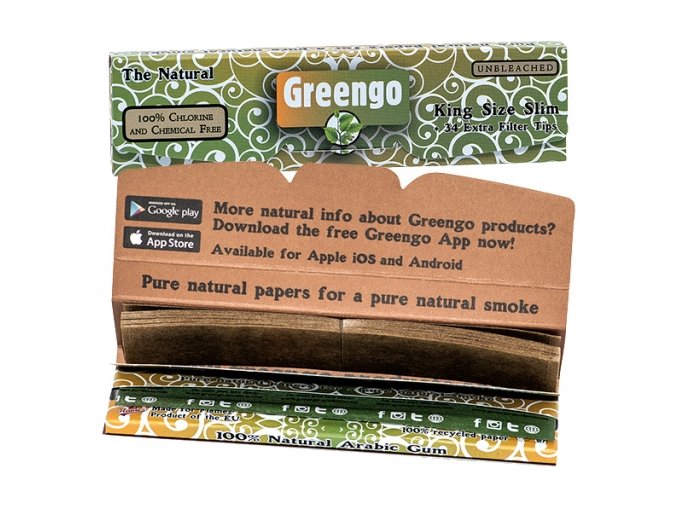 22100 cigaretove papirky greengo ks slim filtry
