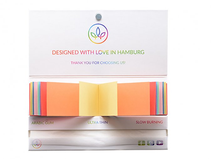 healthygarden rainbow ultra thin long size 32 paper 32 tips~3
