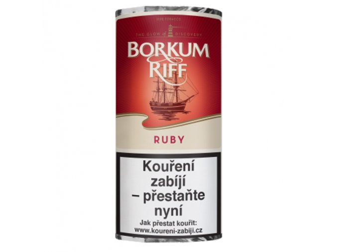 Dýmkový tabák Borkum RIFF RUBY 40g (MOC 350,-)