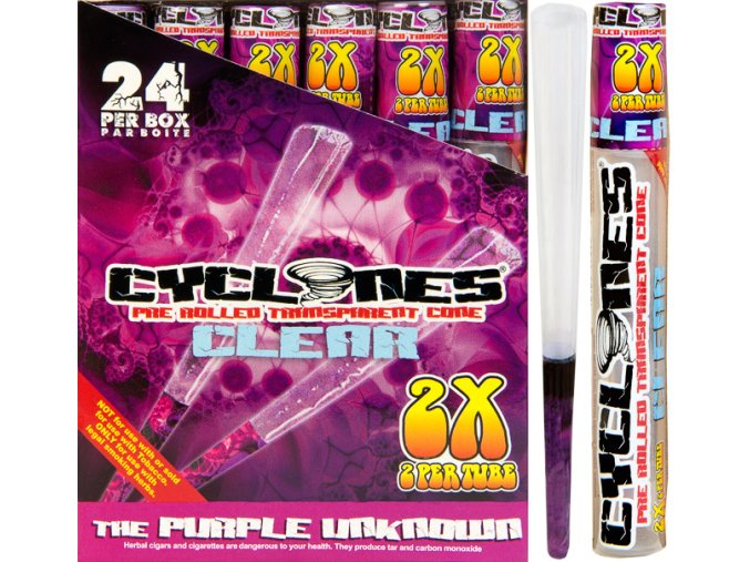 8918 cyclones clear purple 2ks