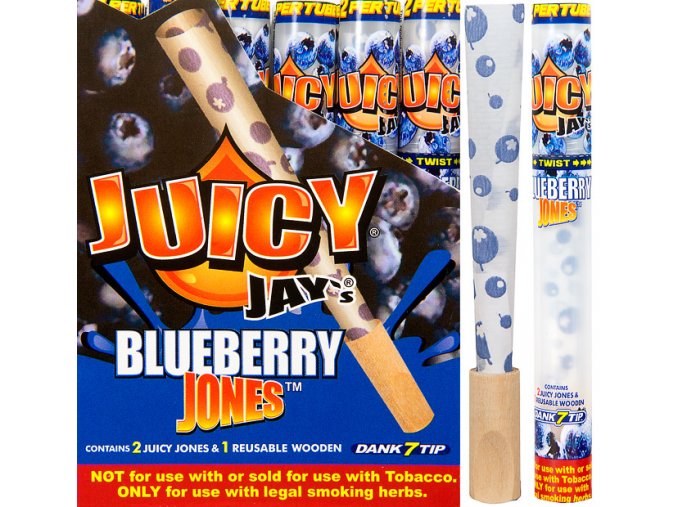 9138 konopne dutinky na jointy juicy jay s blueberry 1 1 4 2ks