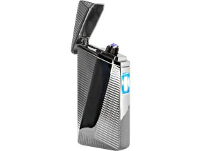 Dárkový zapalovač USB Formula Crocodile Double Arc Silver