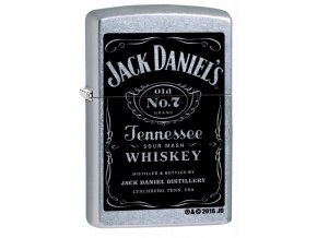 zippo jack daniels cromado negro