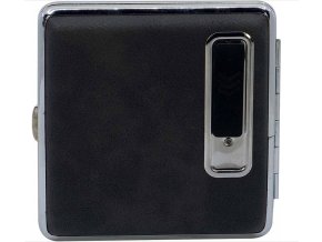 CIGARETOVÉ POUZDRO + kovový USB zapalovač Šedé