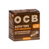 ocb filter slim activ tips unbleached virgin aktivkohle 7mm 10 stueck