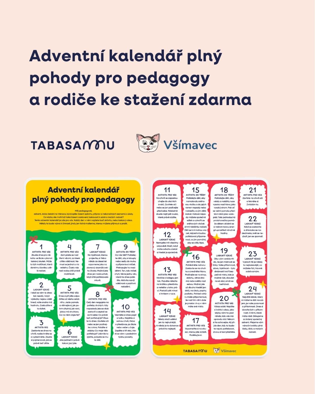 Advent: vyměňte stres za pohodu s naším kalendářem