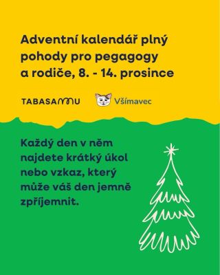 🎄 A ja za námi druhá adventní neděle. S organizací @vsimavec jsme si pro vás připravili další část Adventního kalendáře...