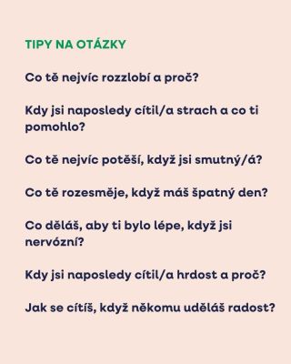 Ptáme se dětí: Co bylo dnes na oběd? Jaké máš známky? Jak ses měl/a ve škole? Ale jak často se ptáme na pocity? 💭 V tomto...