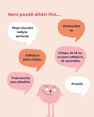 Omluva 🧡 Když řeknete „udělal/a jsem chybu” nebo „omlouvám se”, neztratíte autoritu…ukážete, že vztah s dítětem je pro vás...