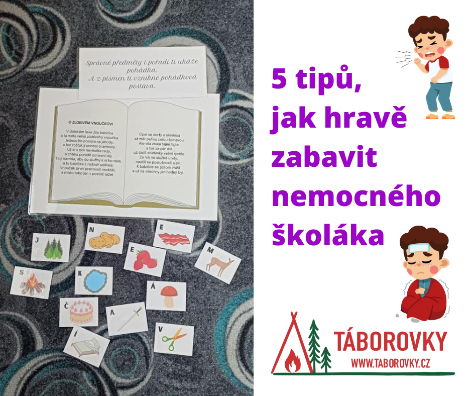 5 tipů, jak hravě zabavit nemocného školáka