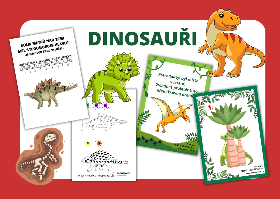 PDF materiály dinosauři