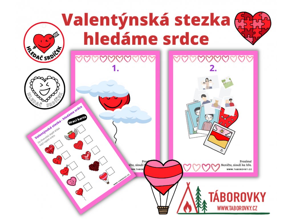 valentynska stezka hledame srdce pdf materil pro deti taborovky