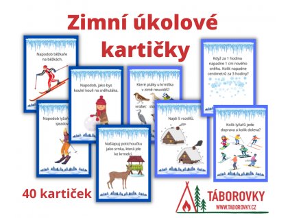 zimní úkolové kartičky 1