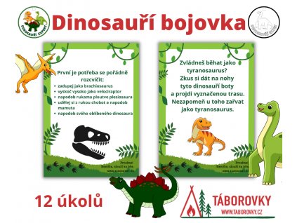 dinosauri ukoly pro deti bojovka na oslavu na tabor taborovky