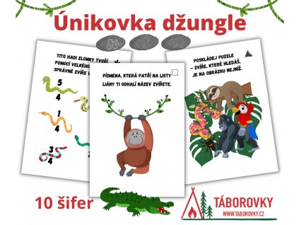 unikovka dzungle aktivity pro deti pdf taborovky