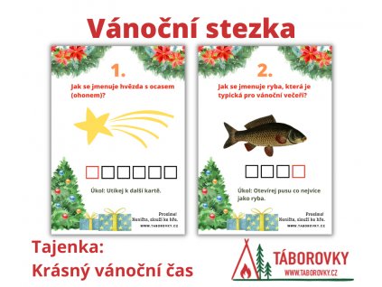 vanocni stezka pro deti taborovky