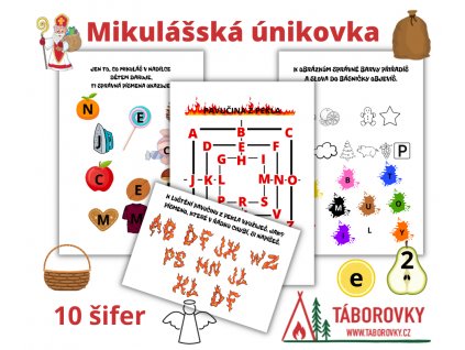 mikulaska unikovka aktivity pro deti nadilka cert andel sifry taborovky