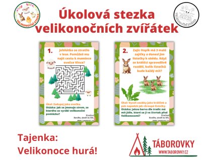 ukolova stezka velikonocnich zviratek taborovky