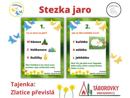 stezka jaro jarni dobrodruzstvi pro deti taborovky