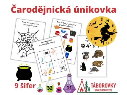 čarodejnicka sifrovaci bojovka pro deti taborovky