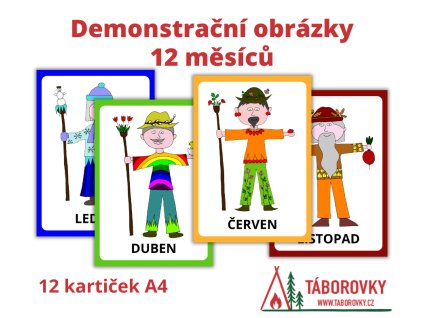 demonstracni kartikcy dvanact masicu v roce taborovky