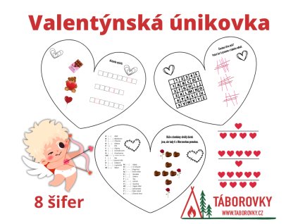 valentynska unikovka pro deti sifry taborovky