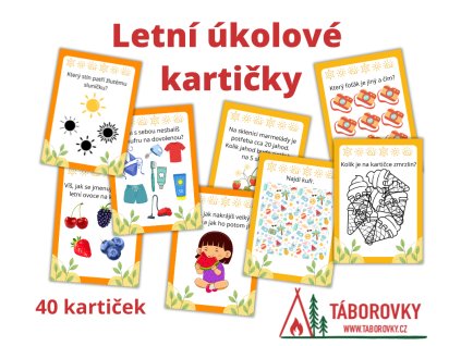 letni ukolove karticky na sipkovanou taborovky