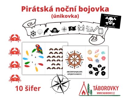piratska unikovka nocni bojovka do lesa taborovky