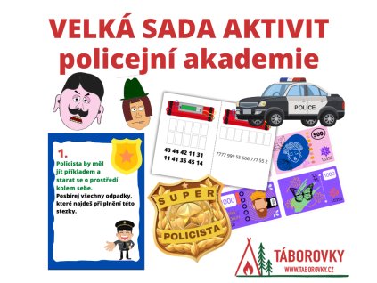 velka sada aktivit pro deti na tabor policejni akademie taborovky