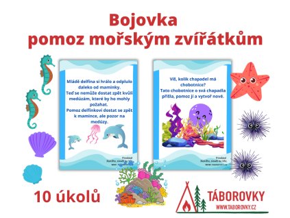 bojovka pomoz morskym zviratek taborovky