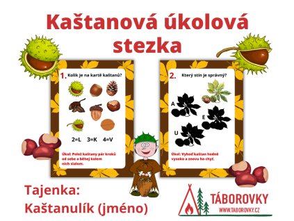 kastanova ukolova stezka pro deti v ms pdf materil taborovky
