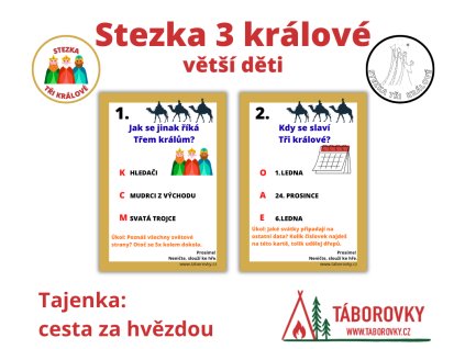 stezka tri kralove vetsi deti taborovky