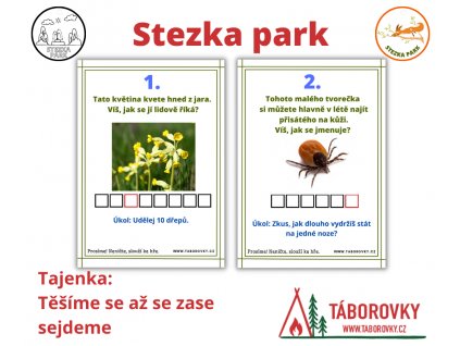 stezka park pro akce deti a rodice taborovky