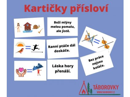 Přísloví kartičky