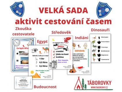 sada aktivit cestování časem