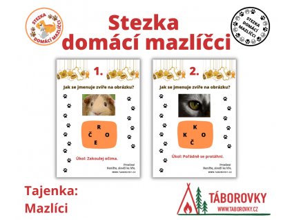 Stezka domácí mazlíčci chybějící písmena