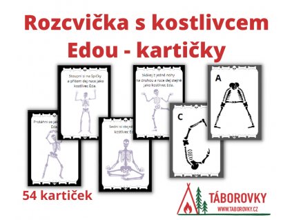 kostlivec rozcvička kartičky