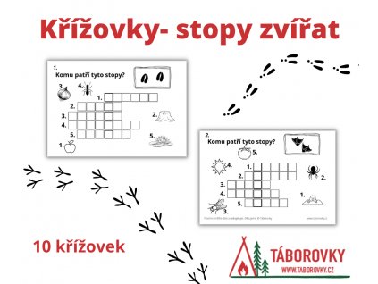 křížovky stopy zvířat (2)