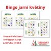 jarni kvetiny bingo aktivita pro deti PDF 32 druhů kvetin taborovky