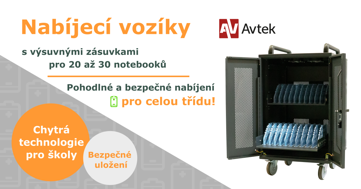 Efektivní řešení pro školy - Mobilní nabíjecí skříň pro notebooky tablety i telefony
