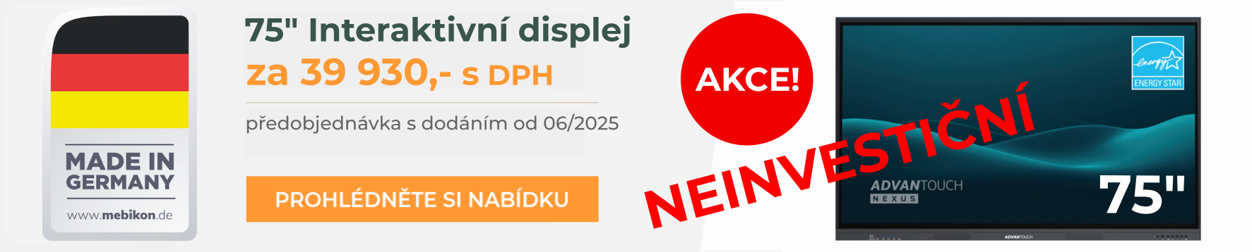 Interaktivní dotykové LCD displeje ADVANTouch NEXUS