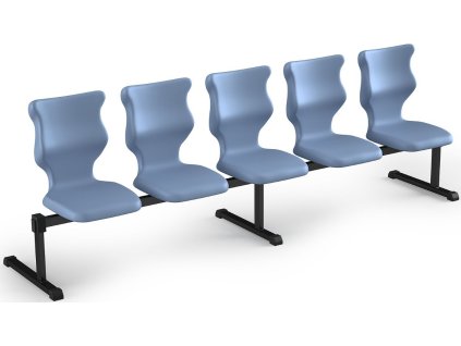 Sedací souprava 5 místná pastelově modrá