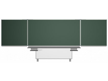 Skolni tabule pojezd triptych