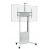 Mobilní stojan 55 86 bílá s průhednou tv
