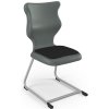 Školní ergonomická židle C line pevná šedá