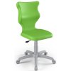 Školní ergonomická židle Twist na kolečkách bez područek zelená