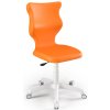 Školní ergonomická židle Twist na kolečkách bez područek oranžová