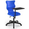 Školní ergonomická židle Twist na kolečkách s pracovní plochou modrá