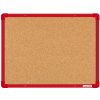 Korková nástěnka s červeným rámem